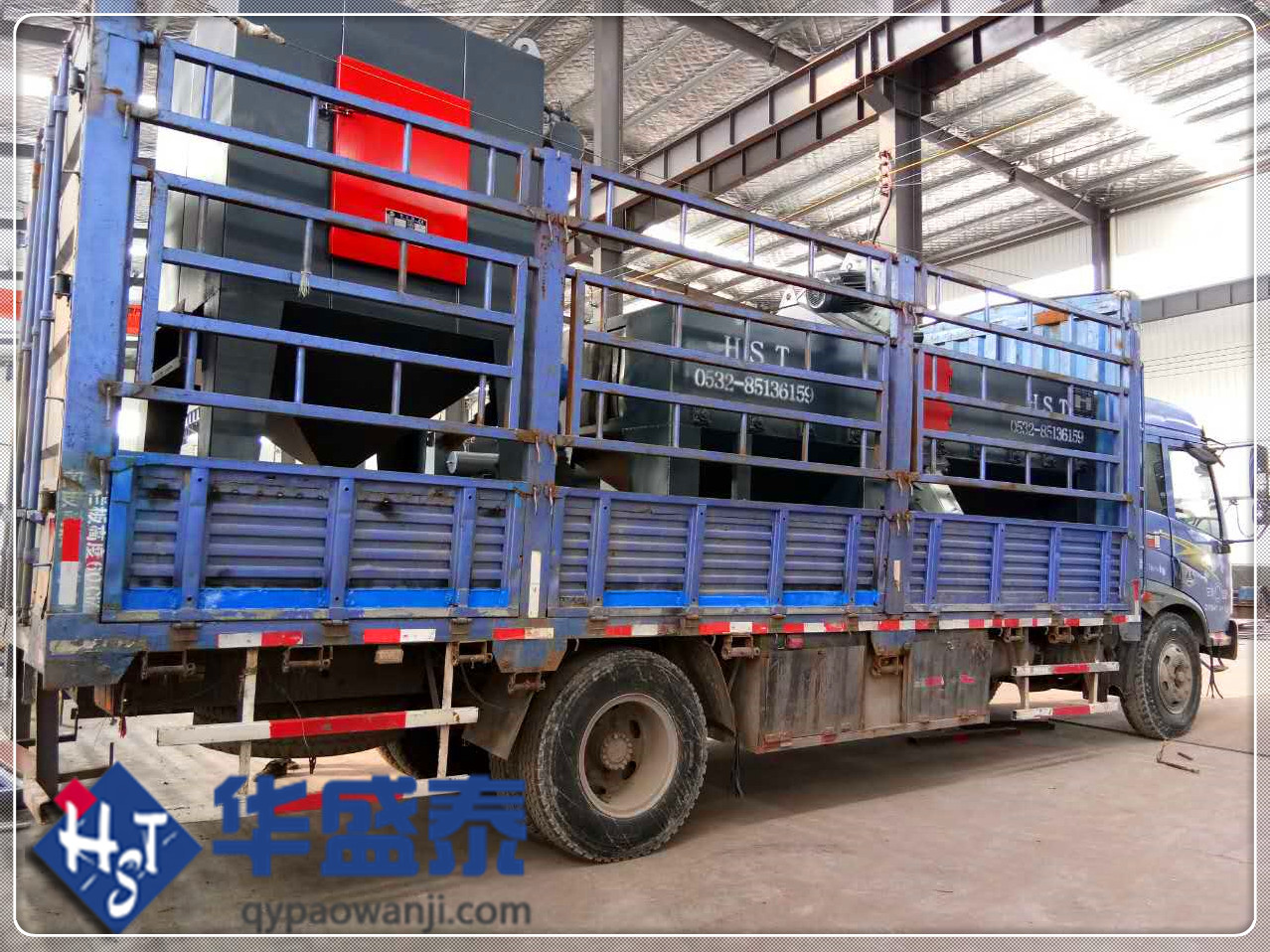 發(fā)往山東淄博6925拋丸機(jī)發(fā)貨現(xiàn)場圖