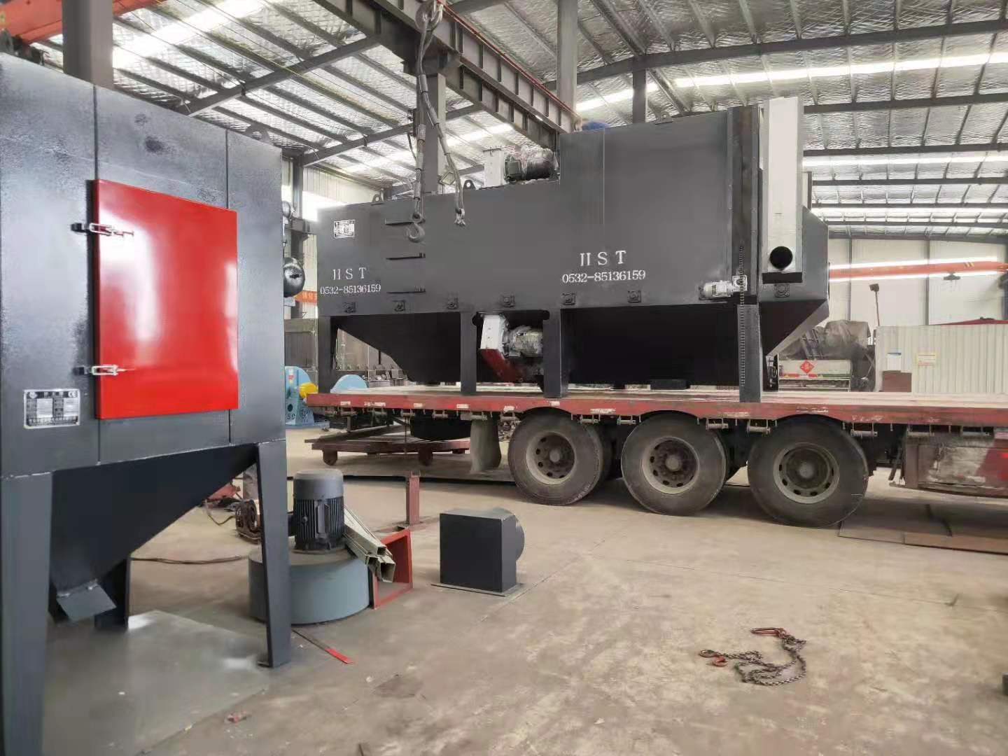 綏化市吊鉤式噴砂機_綏化市吊鉤式拋丸機_綏化市吊鉤式拋丸除銹清理機_綏化市吊鉤式噴丸設備提高板材的預加工質(zhì)量？